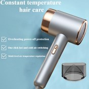 Resim 2400W Yüksek Güçlü Saç Kurutma Makinesi, 230V Avrupa Standart Fişli, Katlanmayan Tutma Sapı, 1.5-3m Kablo, Düz ve Kıvırcık Saçlar için Nozul Ekli, Sıcak ve Soğuk Hava Kontrolü, Kullanım Sırasında Saçları Korur - İdeal Noel ve Sevgililer Günü Hediyesi, Tüm Saç Tipleri İçin Saç Kurutma Makinesi 