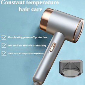 Resim 2400W Yüksek Güçlü Saç Kurutma Makinesi, 230V Avrupa Standart Fişli, Katlanmayan Tutma Sapı, 1.5-3m Kablo, Düz ve Kıvırcık Saçlar için Nozul Ekli, Sıcak ve Soğuk Hava Kontrolü, Kullanım Sırasında Saçları Korur - İdeal Noel ve Sevgililer Günü Hediyesi, Tüm Saç Tipleri İçin Saç Kurutma Makinesi 
