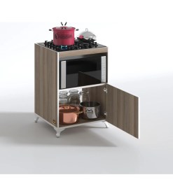 Resim Kenzlife ocak dolabı doğangün crd 85*60*56 hazır mutfak ankastre gömme ocak için arkalıksız 