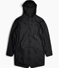 Resim Long Jacket Yağmurluk - Black Grain / M 