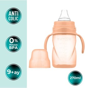 Resim Mamajoo Antikolik Akıtmaz Alıştırma Bardağı 270 ml Powder Blush, 9 Ay+ 
