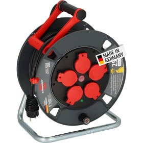 Resim Mena Rise Profesyonel Serisi 25 Metre Kablolu 5 Soketli Isınma Sigortalı Özellikli Dış Mekan Makaralı Kablo 