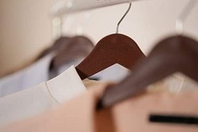 Resim Ahşap Görünümlü Plastik A Kalite 30 Adet Kahverengi Askı 