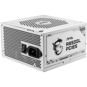 Resim MSI MAG A850GL PCIE5 WHITE 850W 80+GOLD POWER SUPPLY 