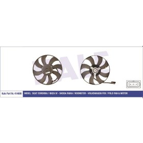 Resim KALE 414600 FAN MOTORU POLO IV 01- 1.4 TDI / CORDOBA 02- IBIZA IV 