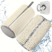Resim 1 Paket Sarı Çamaşır Makinesi Çantası Ayakkabılar İçin - Yumuşak Chenille Kumaş, Gürültü Azaltma, Oval Fermuar Tasarımı ile Peluş Polar Astar, Dayanıklı Polyester, Ayakkabı Temizliği ve Bakımı İçin İdeal, Çamaşır Makinesi Aksesuarı | Yumuşak Dokulu Çanta | Fermuar Kapatma, Ayakkabı Temizleyici 