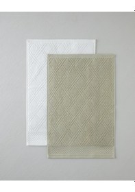 Resim English Home Chic Diamond Pamuk El Havlusu 30x45 Cm Fildişi Fildişi 