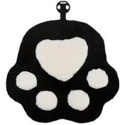 Resim Elmpaly Siyah Sevimli Kedi Patisi Araç Koltuğu Kılıfı Yumuşak Kaymaz Hafif Yıkanabilir 