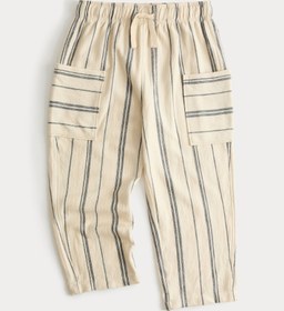Resim Çizgili Çocuk Pantolon - Krem / 5-6 Y 