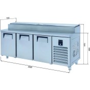 Resim Galleyz Make Up Buzdolabı - 3 Kapılı - Alçak 200X70X97 cm 