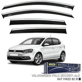 Resim Kromlu Cam Rüzgarlığı Vw Polo 2011-2017 4lü-460968 