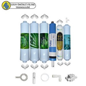 Resim Pemax Water Solutions Puricom Kapalı Kasa Su Arıtma Cihazlarına Sertifikalı 6'lı Pallas Mebran B12 Alkalili 