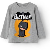 Resim NMMSKYLAR SUPERFRIENDS Gri Erkek Çocuk Kısa Kol T-Shirt Name It