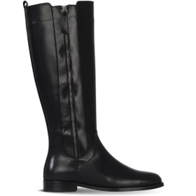 Resim Bueno Shoes Siyah Deri Kadın Topuklu Çizme 33wc18505 