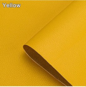 Resim Kendinden Yapışkanlı Deri Tamir Yama Bandı Kendinden Yapışkanlı Ev Dıy Düzeltme Yellow 50cm X 100cm 