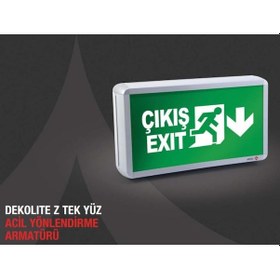 Resim Arsel Dekolite Z Serisi Ae-4113-L Acil Çıkış Yönlendirme Armatürü 