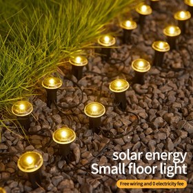 Resim Güneş Enerjili LED Bahçe Yolu Işığı - Düğünler ve Ev Dekoru için Dokunmatik Kontrollü Dış Mekan Çim Lambası 