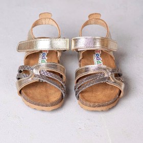 Resim Toddler Bebe Sandalet Gold 