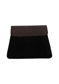 Resim Unicolor Düz Siyah 2'li Banyo Paspası Halısı Seti Kaymaz Deri Tab Siyah 