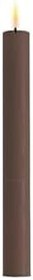 Resim Deluxe Homeart 2'Li Moka Led Mum Kahverengi 24 Cm - De Rf-0103 