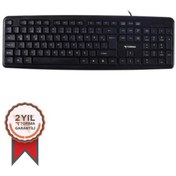 Resim Torima TK-01 Kablolu Standart Q Klavye Siyah 