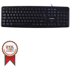 Resim Torima TK-01 Kablolu Standart Q Klavye Siyah 