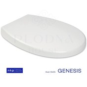 Resim Plodna House Genesis C Tip Oval Form Duroplast Yavaş Kapanan Klozet Kapağı 