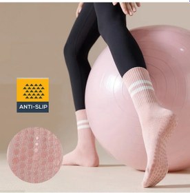 Resim Xtr Fitness Kaydırmaz Tabanlı Yoga Ve Pilates Çorabı Pembe 