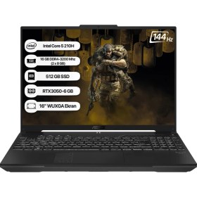 Resim Asus Tuf Gaming F16 FX607VJ-RL059 Intel Core 5 210H 16GB 512GB SSD RTX3050-6GB 65W Freedos 16" 144Hz Wuxga Taşınabilir Bilgisayar 