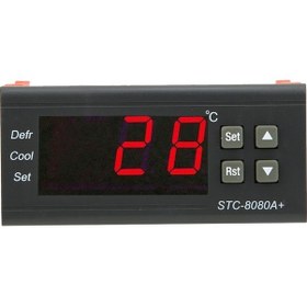 Resim Tenfowee Stc 8080a+ Soğutma, Buharlaşma, Alarmlı Dijital Sıcaklık Kontrol Cihazı - Soğuk Depo Ve Nakliye İçin Dayanıklı Abs Malzeme 