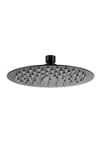 Resim Fause Tepe Duş Başlığı Oval Slim 304 Metal Ø20 Cm Siyah Ktd105-b Mat Siyah 