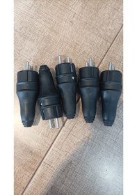 Resim 15 Adet Kauçuk Erkek Fiş Siyah Renk 16 Amper 