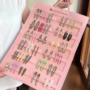 Resim Keçe Saç Aksesuarı Düzenleyici, Duvara Monte Edilen Başbandı ve Prenses Saç Tokası Saklama Çantası, Kolay Erişim ve Sergileme, Çeşitli Oda Türleri İçin Çok Yönlü 