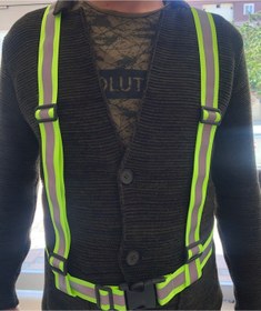 Resim BALP Yeşil Reflektörlü Motosiklet Scooter Ve Bisiklet Pratik Ikaz Yeleği 