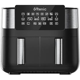 Resim AyrStore K20 Airfryer, Çift Bölmeli Fritöz, 8 Litre Xxl, 2850 W, Siyah 