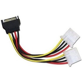 Resim Erkek Sata Dişi Molex Kablo Dişi Molex Erkek Saata Power Kablo 20 Cm 