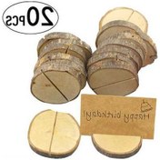 Resim Ulzyvf 20 Adet Ahşap Mesaj Kartı Klipsi - Düğün Dekoru, Dayanıklı Klipsler 