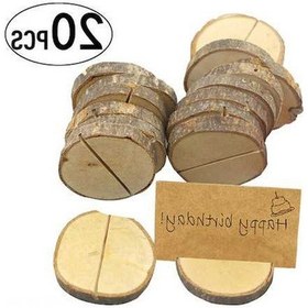 Resim Ulzyvf 20 Adet Ahşap Mesaj Kartı Klipsi - Düğün Dekoru, Dayanıklı Klipsler 