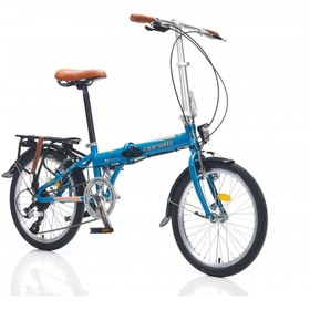 Resim Corelli Just 1.0 V Fren Altus 8 Vites 20 Jant Katlanır Bisiklet Mavi Kahve 