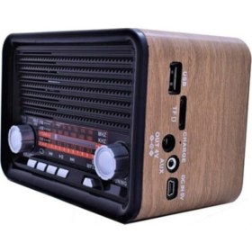 Resim Şarjlı Nostaljik Radyo, Siyah, Taşınabilir ve Şık Tasarım 
