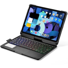 Resim BSSM Ipad Pro 11 (2020) Kılıf Magic Dönen Klavyeli Tablet Kılıf - Siyah 