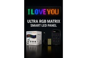 Resim On6 Store LED Matrix Panel – Mobil Kontrollü Rgb Kayar Yazı ve Animasyon Ekranı | Uzaktan Kumandalı – Renkli Metin & Görsel Gösterimi 
