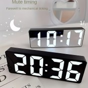 Resim Sesli Kontrol ile Moda LED Dijital Alarm Saati, Sıcaklık Gösterimi ile Dijital Alarm Saati - Ayarlanabilir Parlaklık, Çift Güç Kaynağı, USB veya 3 AAA Pil ile Kullanılabilir (Piller Dahil Değil), Beş Önemli Tatil Hediye Fikri, Noel, Cadılar Bayramı, Sevgililer Günü, Paskalya, Şükran Günü vb., Ev Ofisi Öğrencisi için İdeal, Ev Dekorasyonu için Mükemmel 