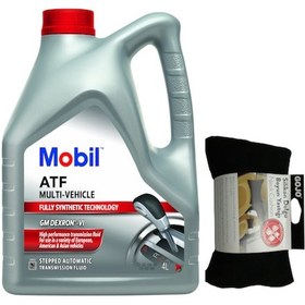 Resim Mobil ATF Multi-Vehicle GM Dextron-VI Şanzıman Yağı 4 L + Gojo Silikon Dolgulu Boyun Yastığı 