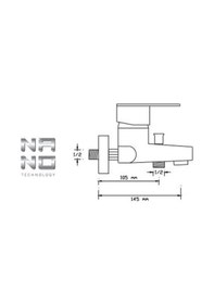 Resim Foma Vista Black Mix Banyo Bataryası Mat Siyah 1021Vb Siyah 