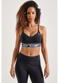 Resim Nike Jordan Support Indy Logo Women's Bra Kadın Siyah 