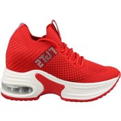 Resim Guja 23y300-1 Dolgu Topuk Kırmızı Kadın Sneakers 001 