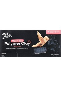 Resim Mm Make N Bake Polimer Kil Signature 400g - Black 
