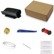 Resim Hyundai Santa Santa Cruz Tucson İçin Suni Deri Araba Direksiyon Kılıfı Fiş Blue Thread Blue Thread 