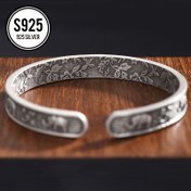 Resim 925 Ayar Gümüş Fil Bileklik, Etnik Vintage Tarzı, Kadınlar İçin Şık ve Çok Yönlü Hediye, Sevgililer Günü & Anneler Günü İçin İdeal 